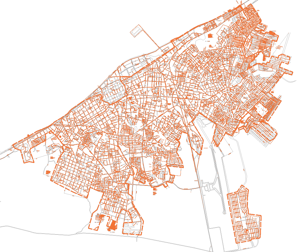 Mapa de cobertura de servicios (Color)